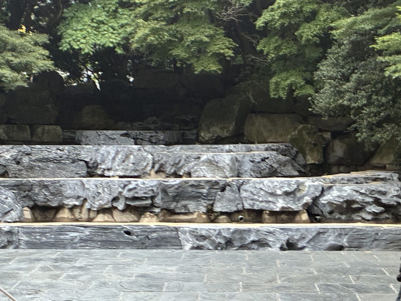 Higashi-Ikebukuro Central Park, with the stone monument Izaya sits on in Durarara!!